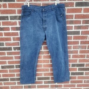 Levi's 501 Men's Straight Leg Blue Jeans Button Fly Size 44Wx32L